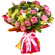 Bouquet of roses, orchids and chrysanthemums
